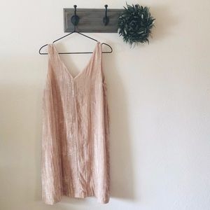 Loft Pink Velvet Maternity Dress